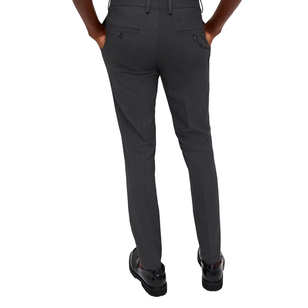 Mens Kenneth Cole Skinny-Fit Stretch Performance Dress Pants - Gray